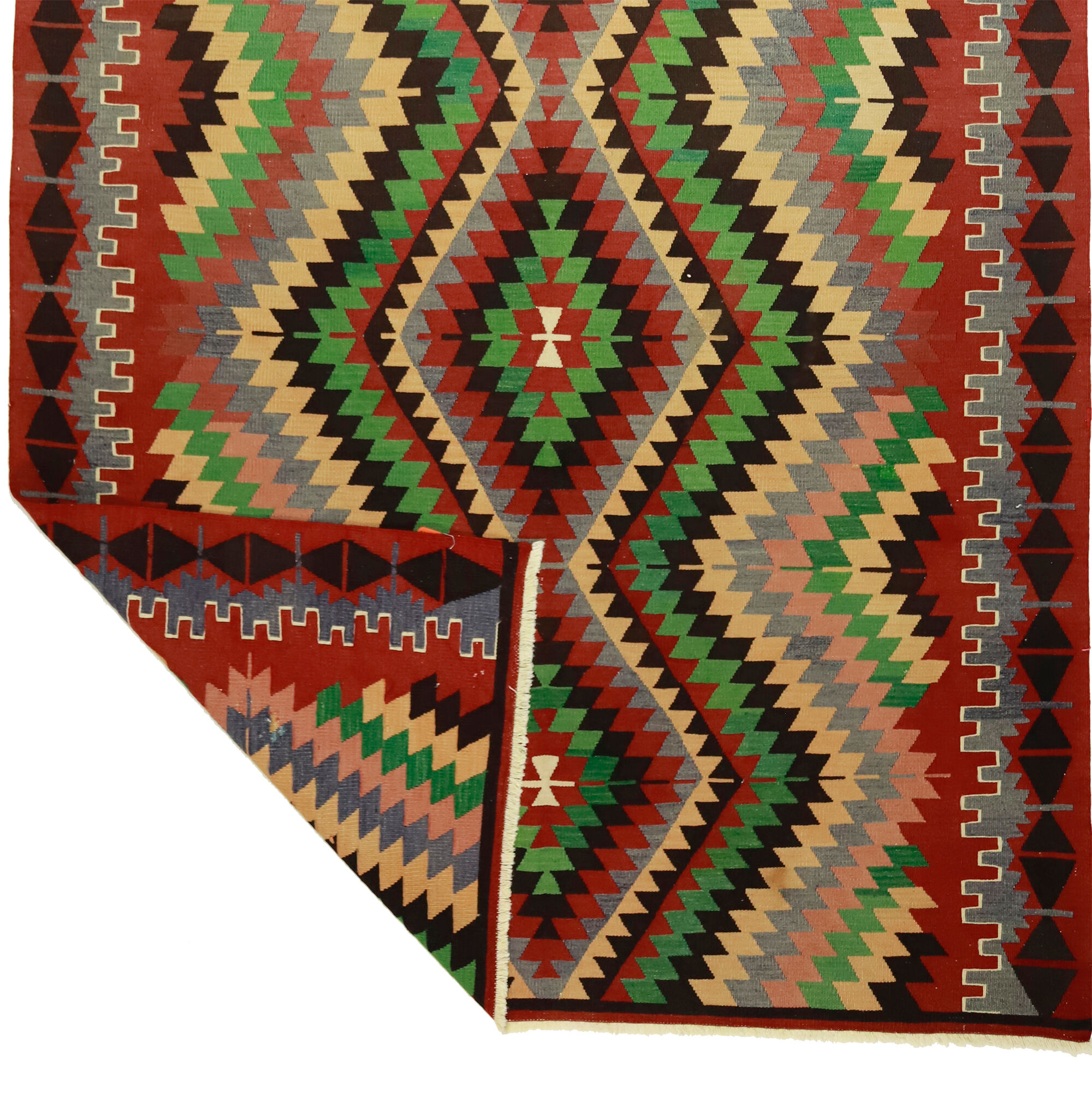 Anatolian handmade kilim rug 317 cm x 174 cm