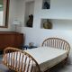 Rattan basket bed from the 50s
