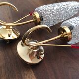 Pair of wall lamps 60s