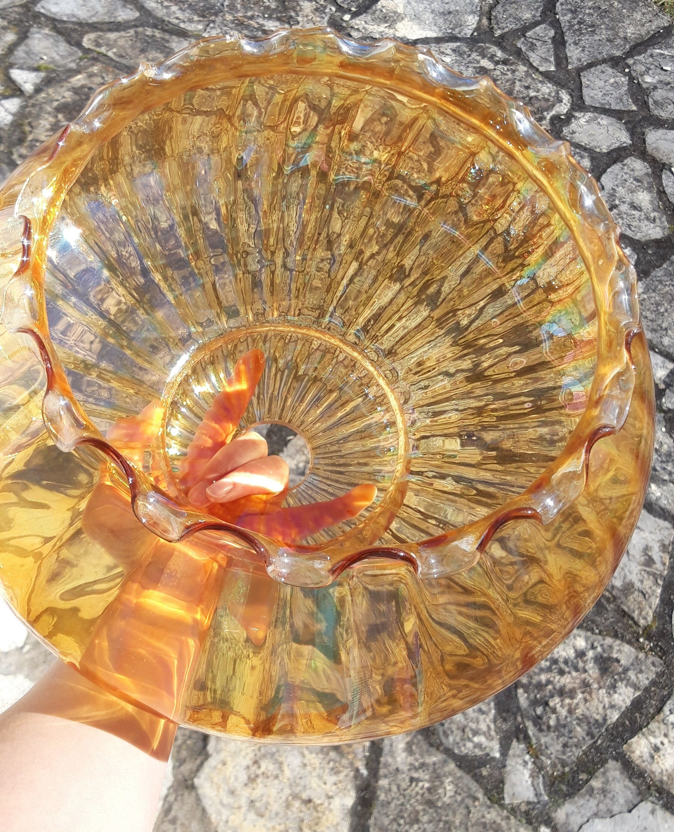 Vintage glass lampshade