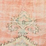 6x9 Vintage Peach Oushak Vintage Rug, 184x276 Cm