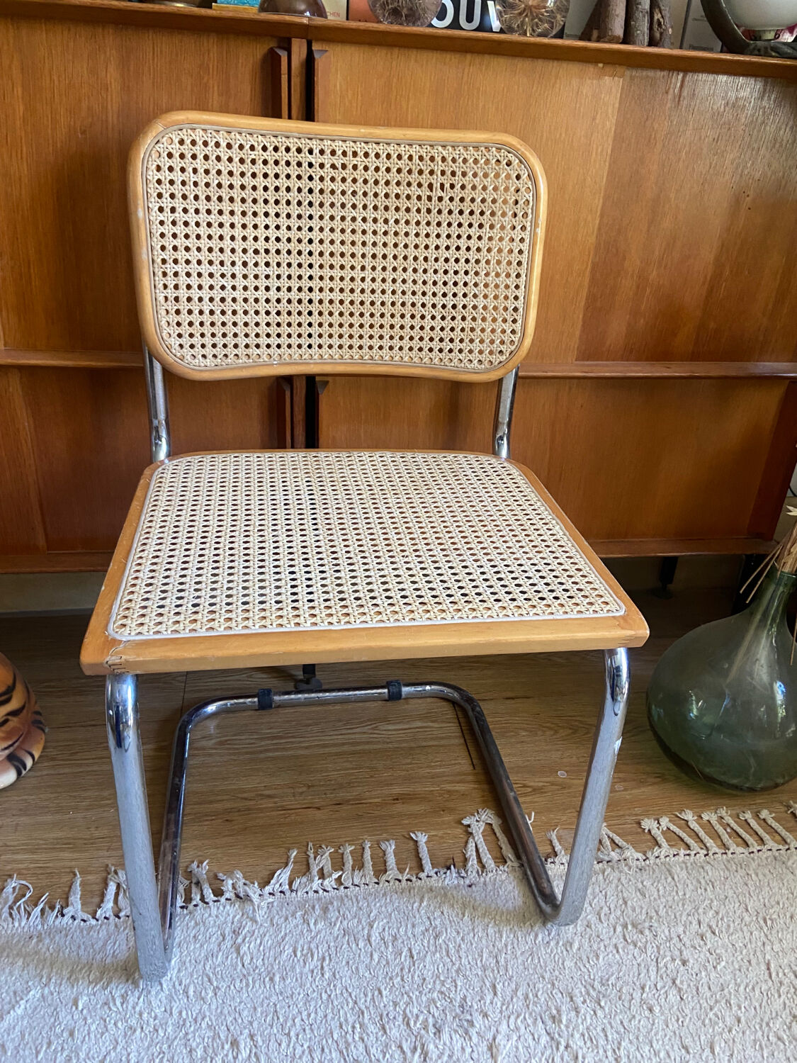Chaise B32 en hêtre vintage