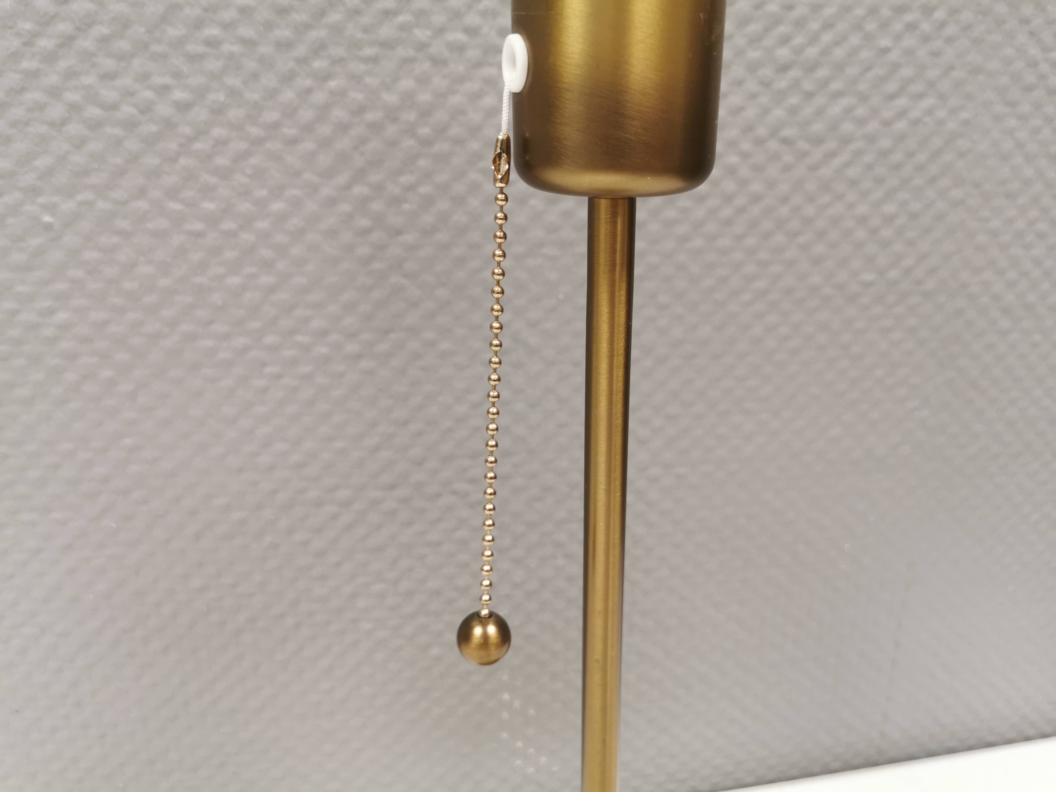 Gold-colored table lamp, Danish from the 1980-90s