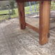 Garage established old pine table