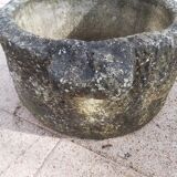 Former trough stone planter