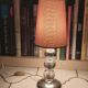 Art deco lamp in chrome metal and glass ball