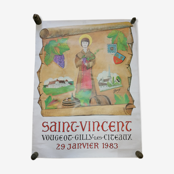 Affiche Saint Vincent Vougeot-gilly-les-citeaux
