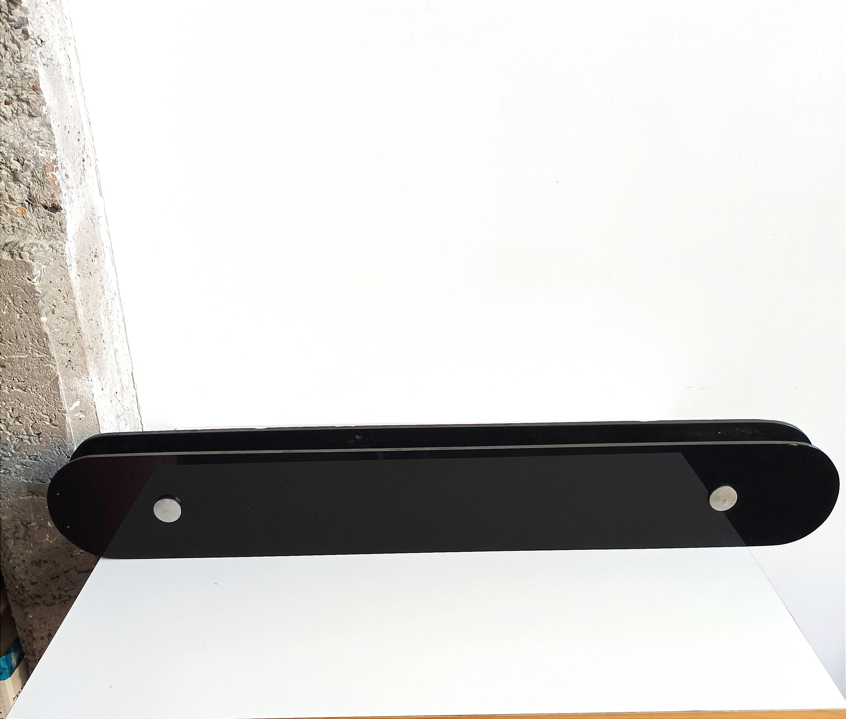 Large format solid glass vintage door handle