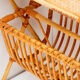 Rattan and caning magazine rack