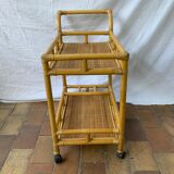 Rattan dessert or rolling table