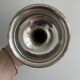 Antique silver-plated metal cup