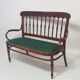 Curved wooden bench 1900