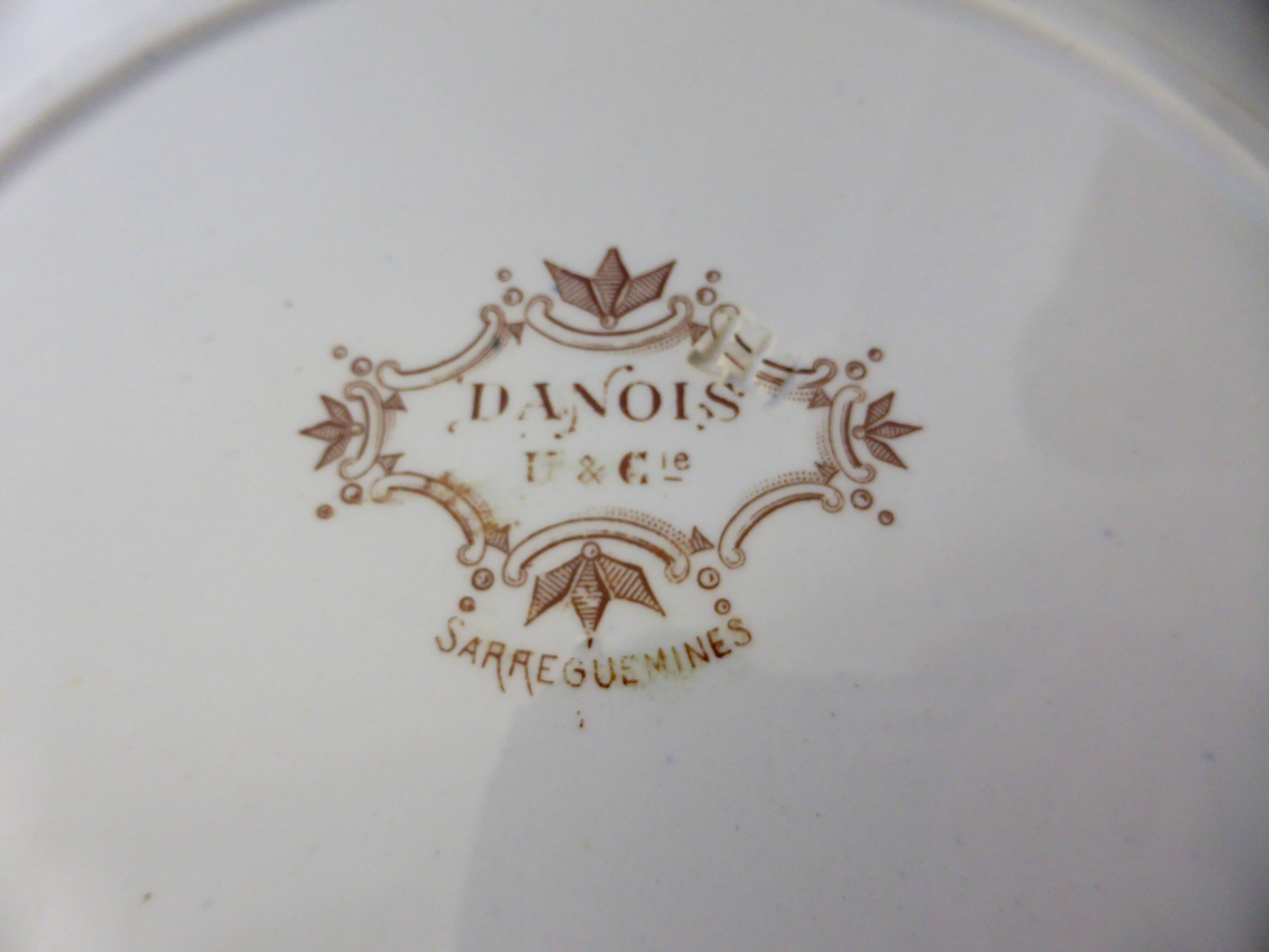 4 flat plates from Sarreguemines model Danish 210401