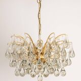 Murano glass drop-shaped chandelier, Christoph Palme, Germany, 1970s