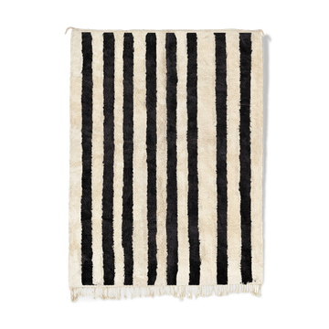Modern Moroccan carpet white contemporary art 240x340cm