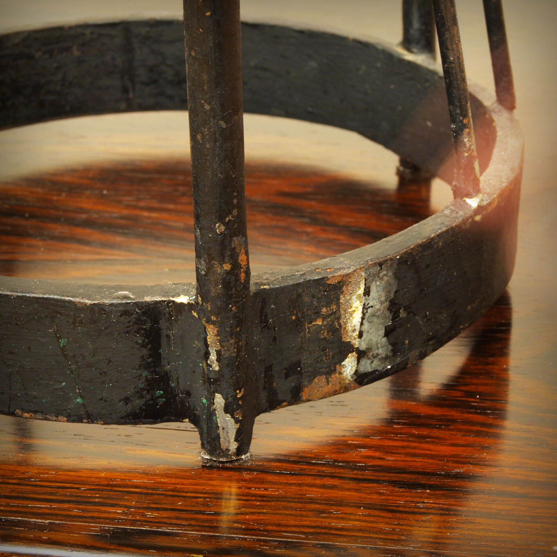 XXL steel brutalist chandelier, 1960s