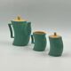 Vintage Memphis Naj Oleari Ceramic Tea Set by Massimo Iosa Ghini - 1980s