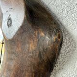 Brutalist wooden mirror 1900