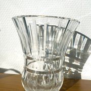 Clear crystal vase Val Saint Lambert