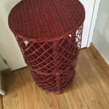 Rattan side table