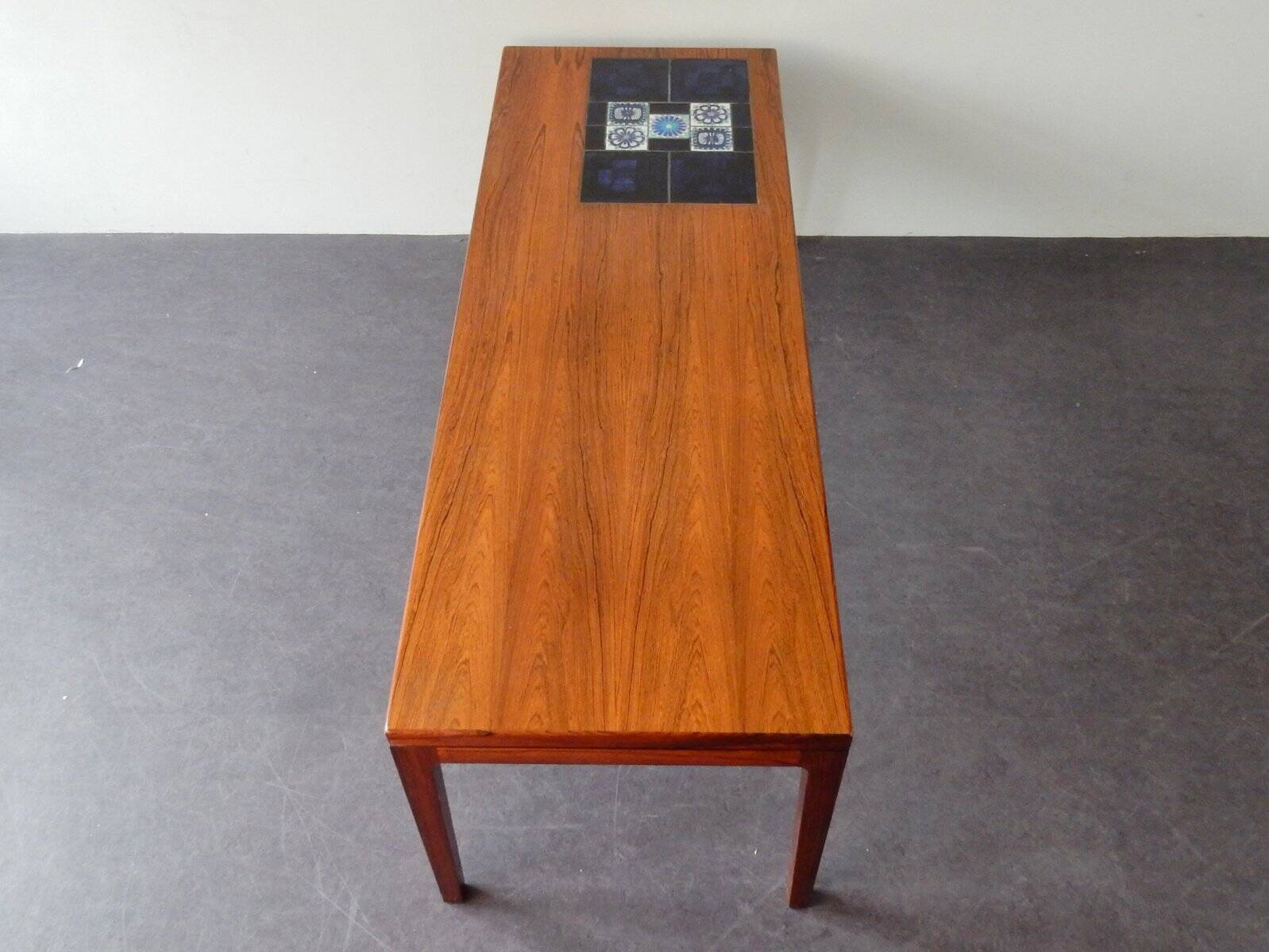 Mid-Century Coffee Table with Tiles