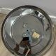 Fischer Leuchten ice glass ceiling light, chrome, 1970s