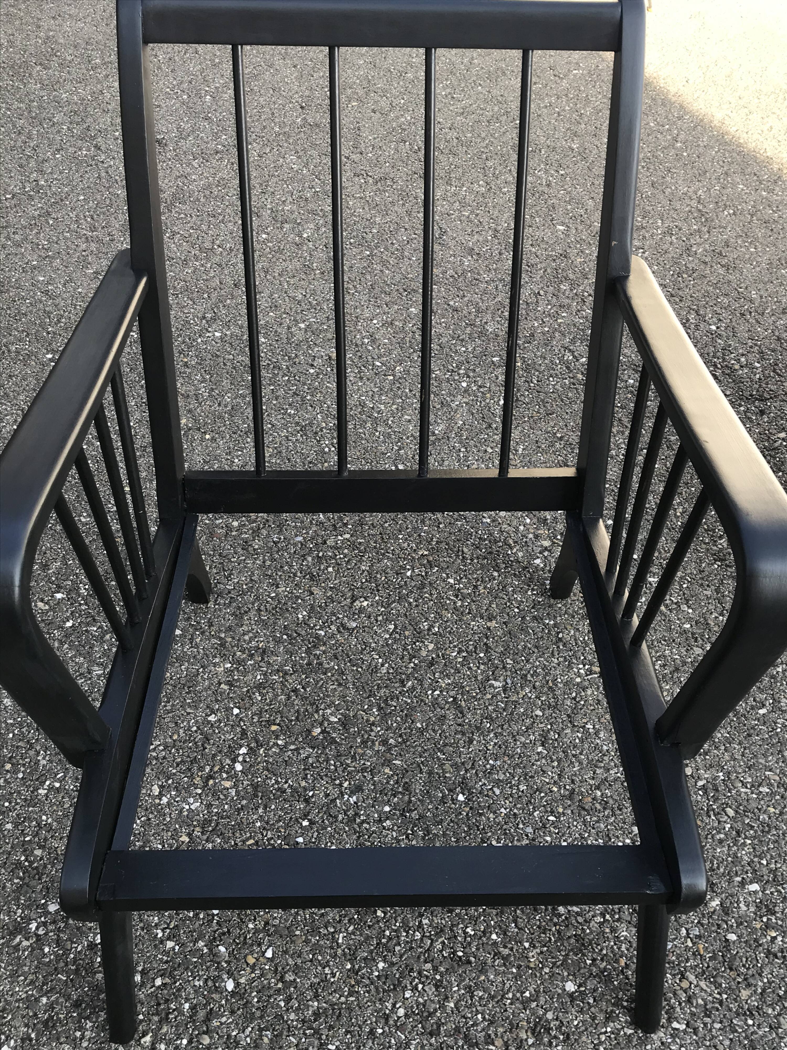 Armchairs with black and white patterns vintage 60s