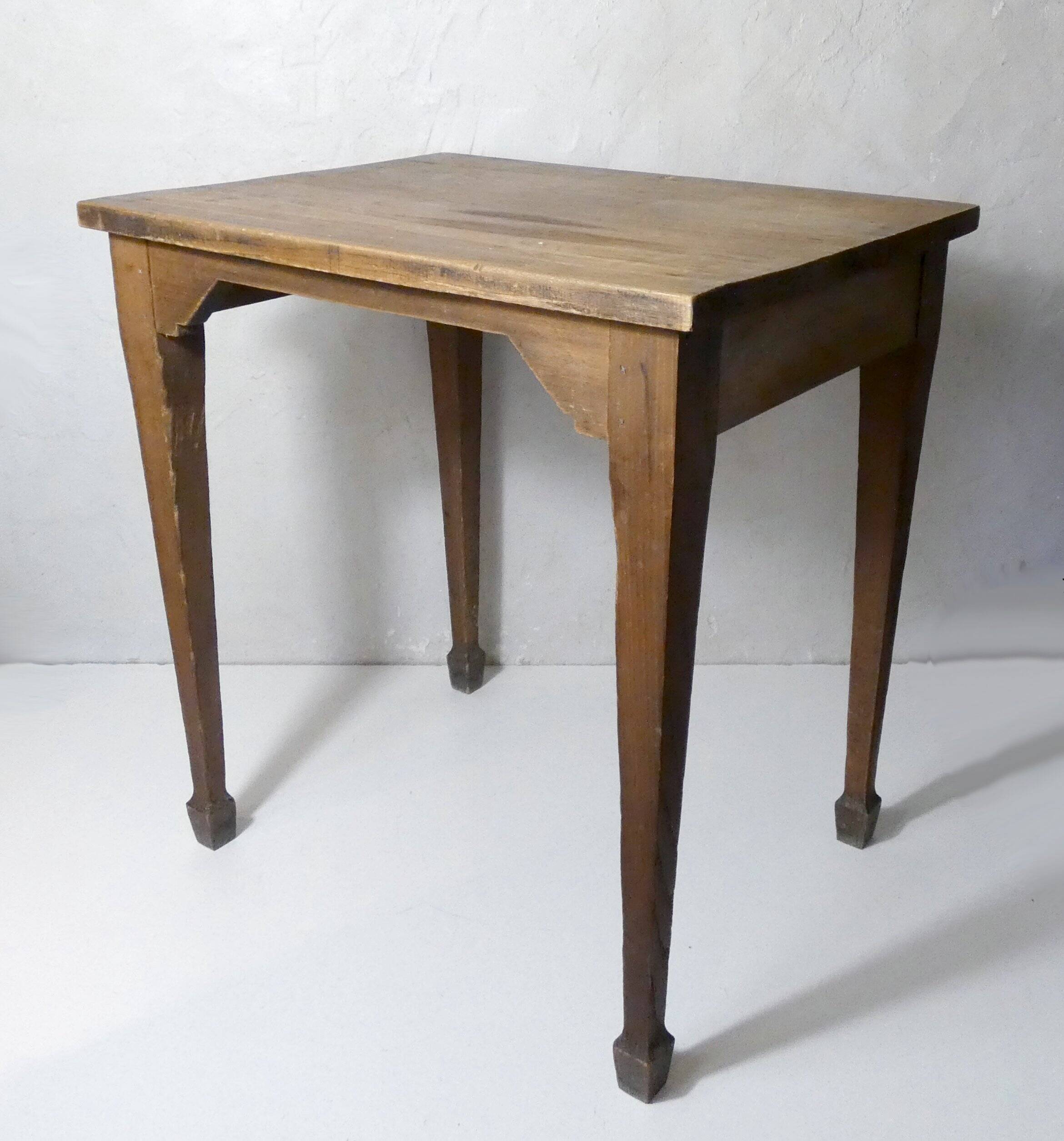 vintage wooden writing desk side table