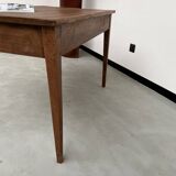 1900 solid walnut desk with two drawers