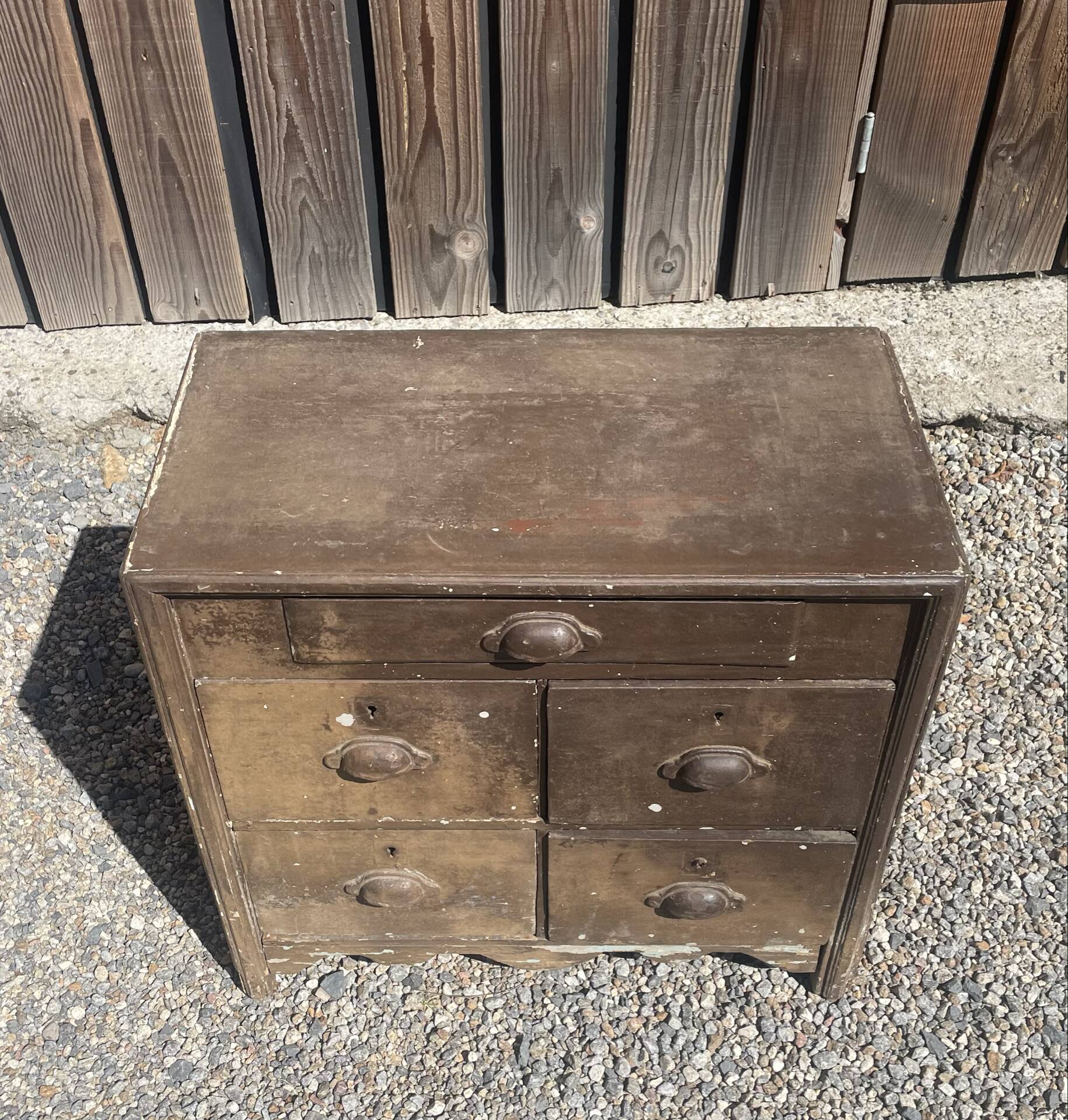 cabinet d'écriture commode ancien en bois