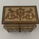 Miniature chest of drawers gilded wooden poupee furniture jewelry mid xxe italian