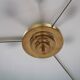 Modern Brass and Murano Glass Chandelier, Mid-Century Style, Italy