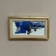 Original Swedish Oil on Panel – "Blue Composition" by Gunnar Nordström – Signed – Vintage and Framed – 24.5 × 18.5 cm (9.6 in × 7.3 in)