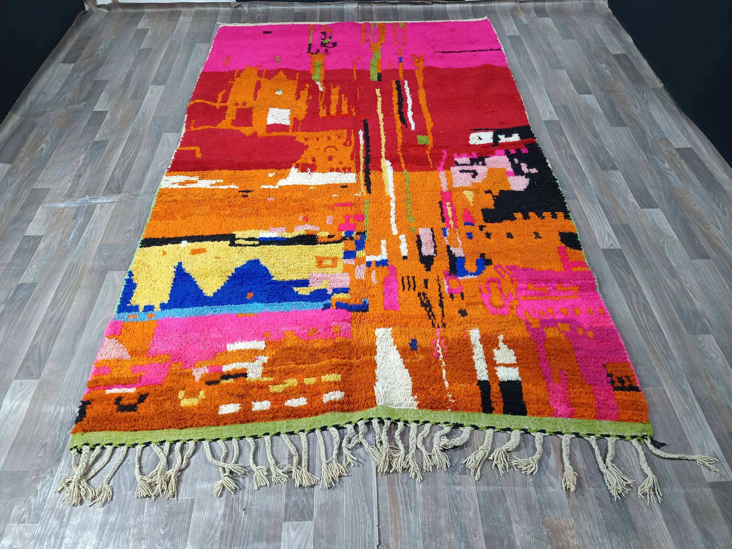 Tapis berbère artisanal Maroc 3 x 2 m