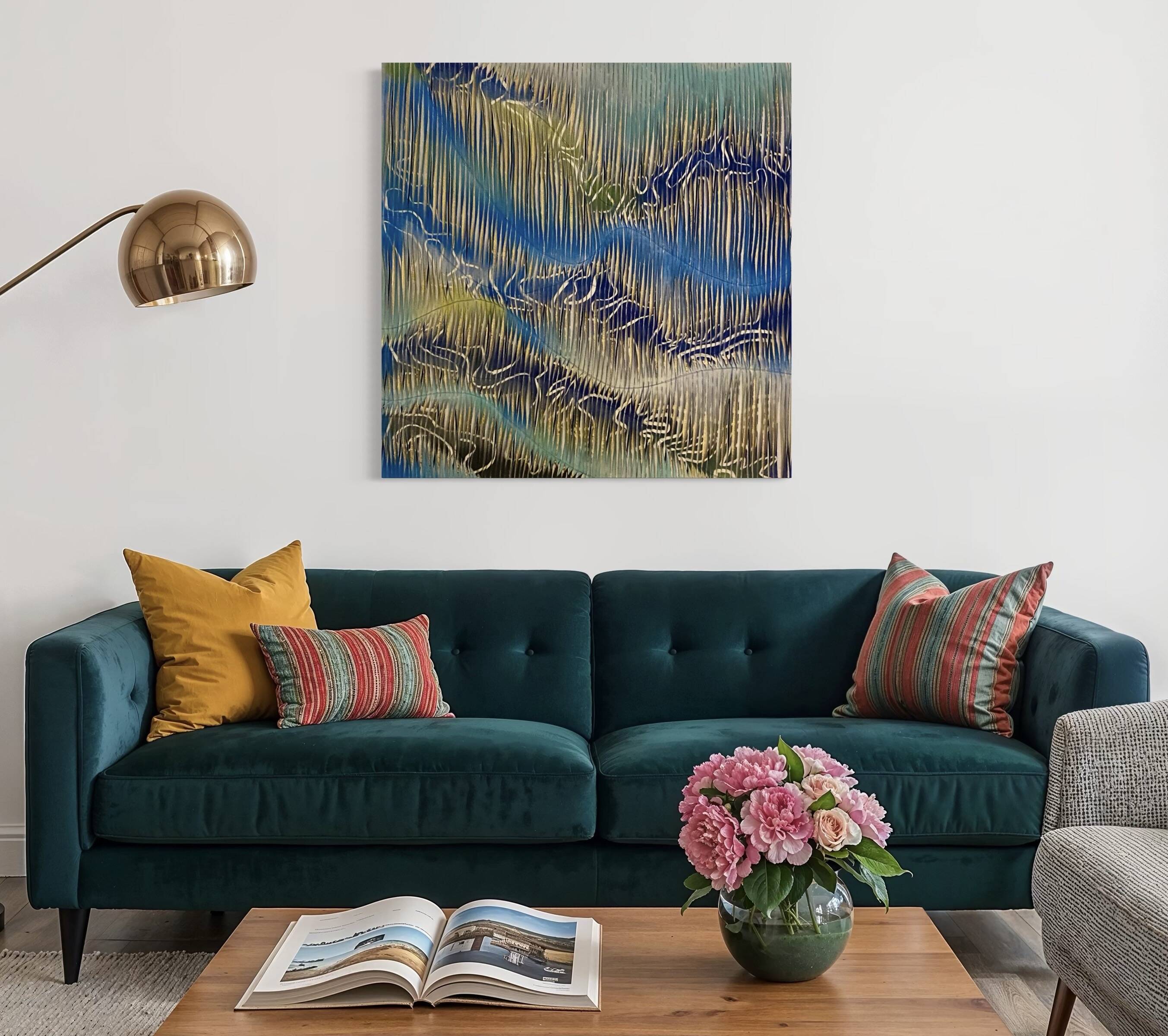Nordic Shards Textile Sculpture Painting