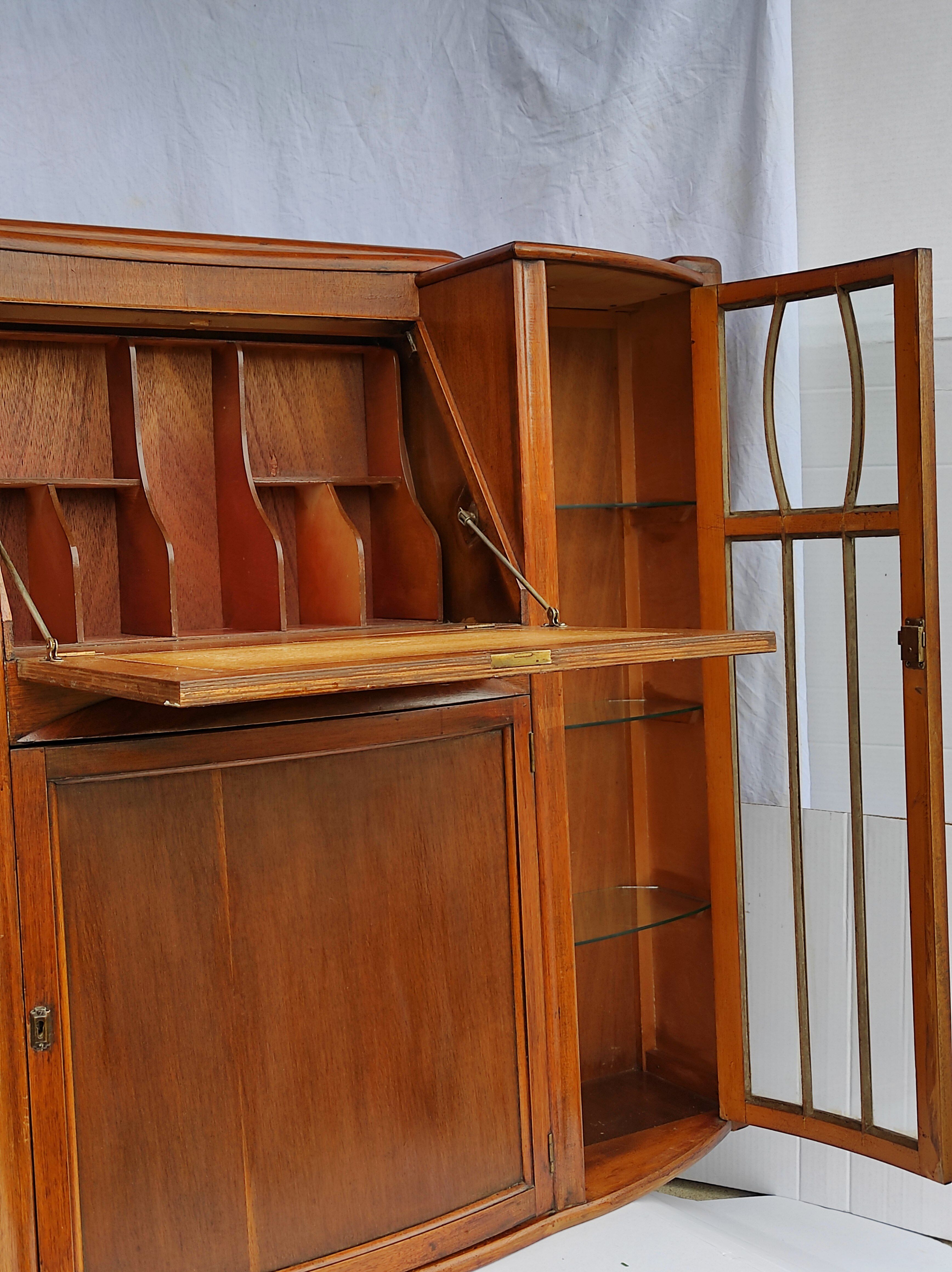 English furniture showcase and secretary art deco