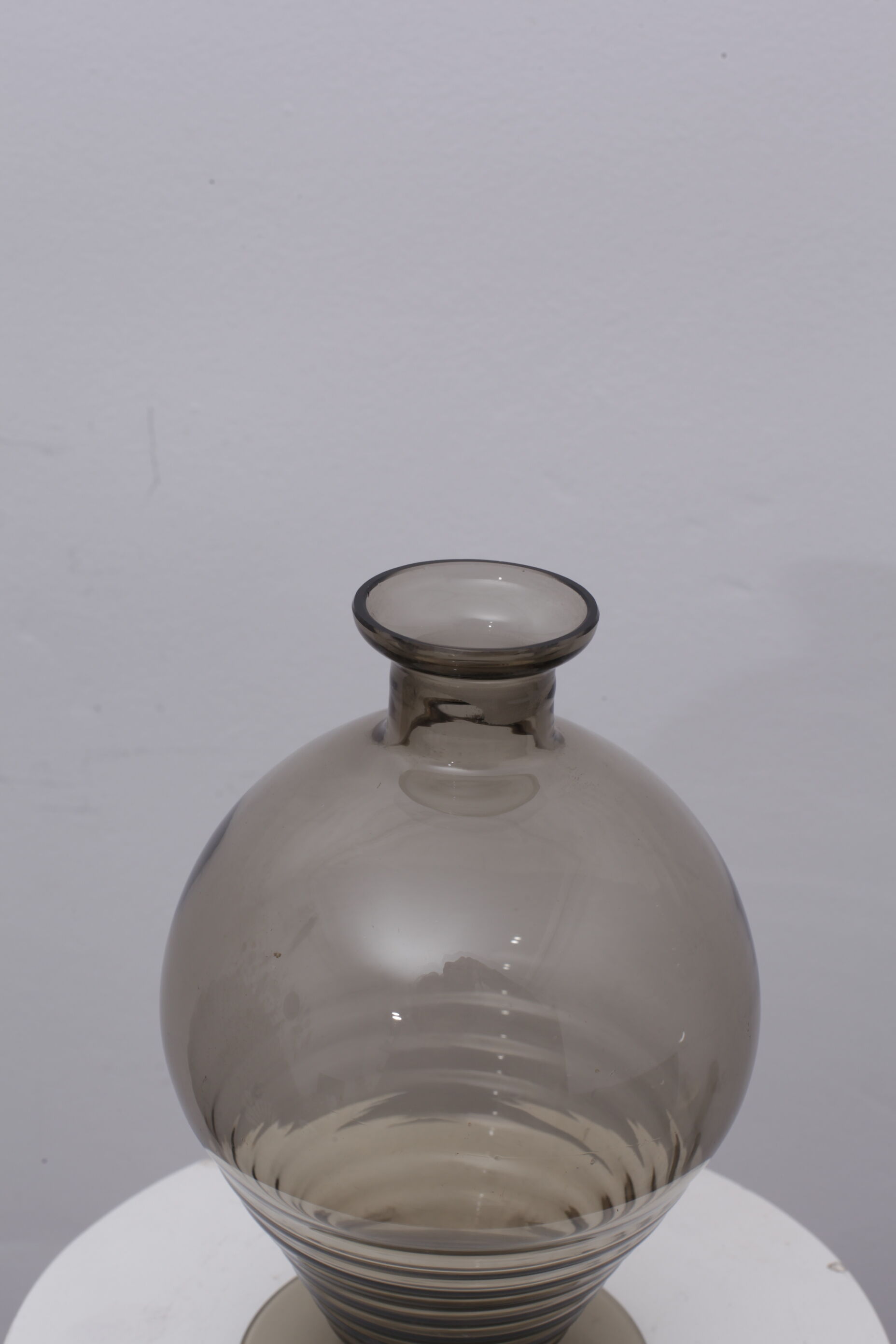 Smoked glass vase