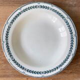 Set of 11 hollow plates Terre de Fer, Service Condé, Salins