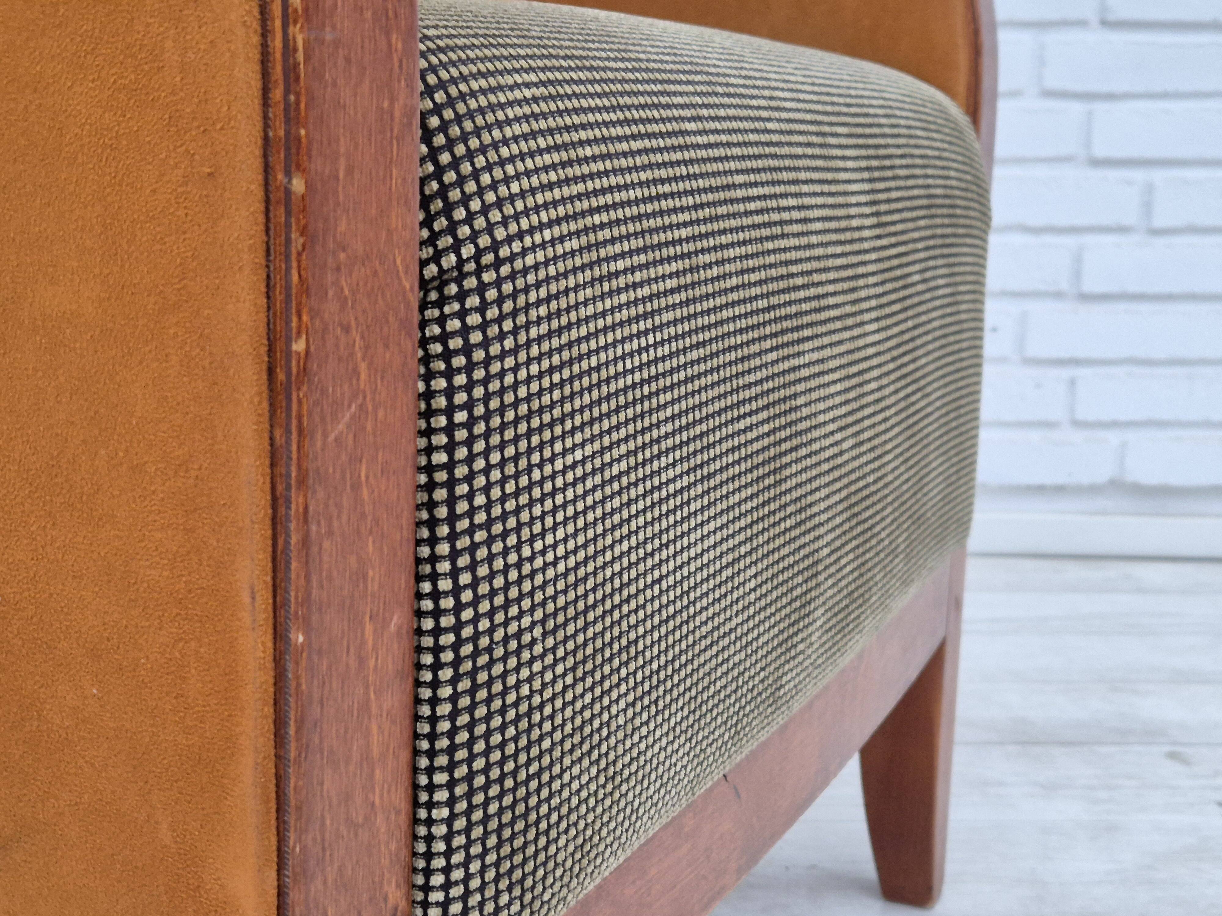 Années 1970, chaise longue scandinave, très bon état d'origine, style art déco.