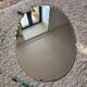 Miroir ovale biseauté à poser