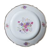 Lot de 12 assiettes motif floral - Porcelaine St Luc Limoges