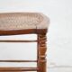 Vintage wooden bar stool and cannage