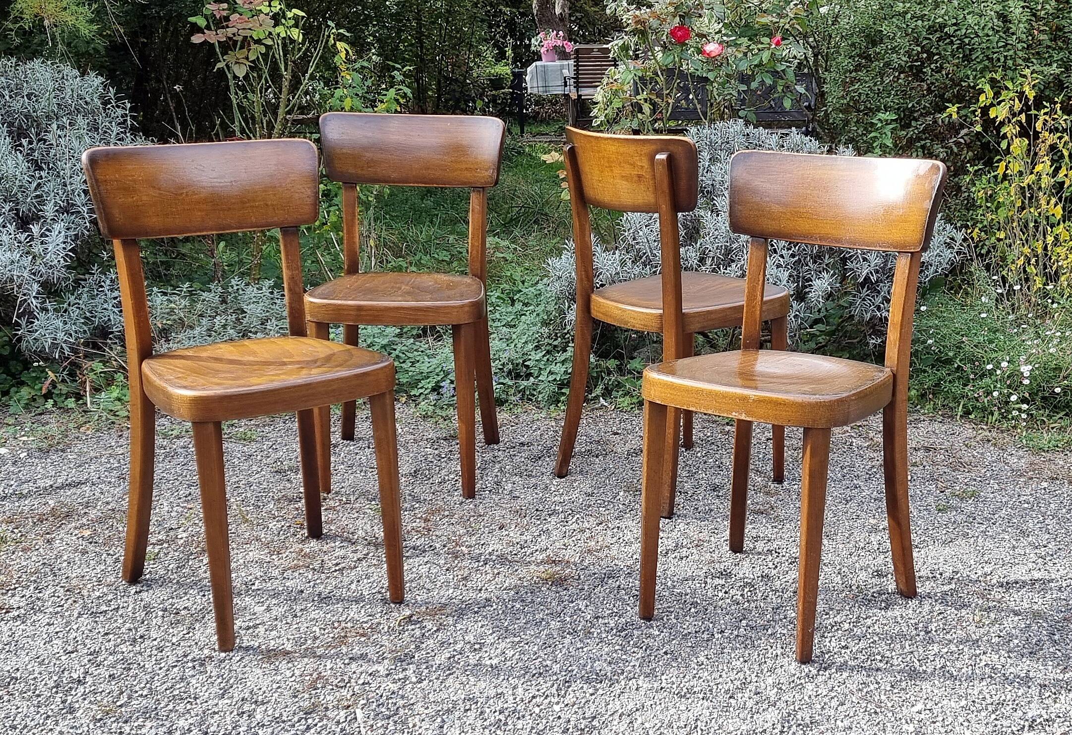 4 “classic” bistro chairs from Horgen-Glarus (Switzerland) 1960s