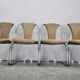 Set of Four Midcentury Dining Chairs, Gastone Rinaldi, Italy, 1970s