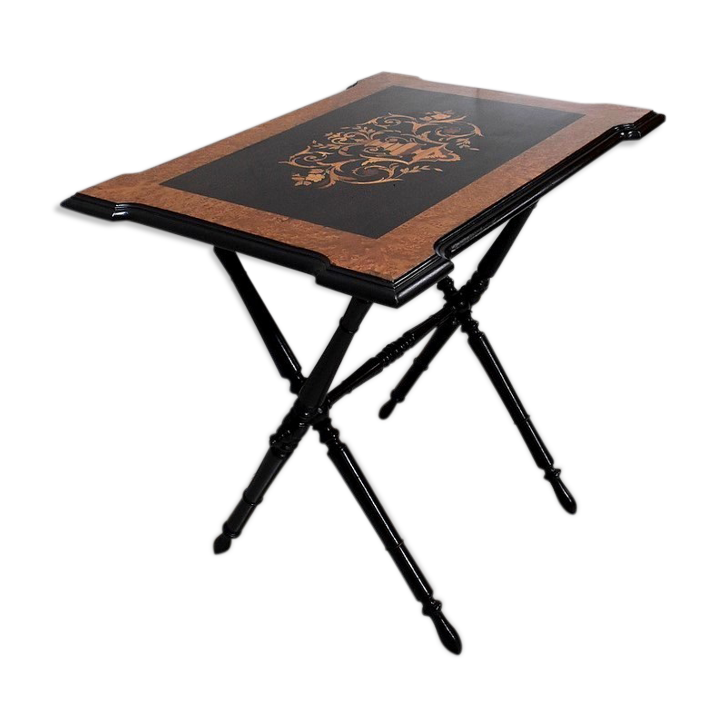 Folding table, Napoleon III era - 19th century