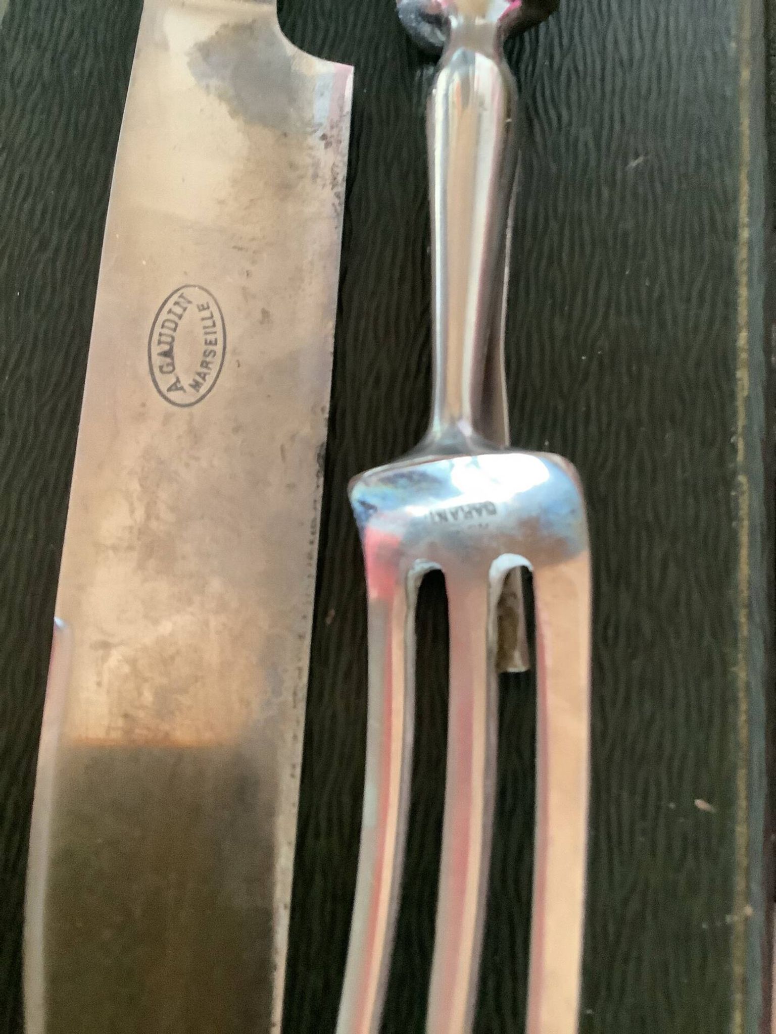 Serving cutlery for leg of lamb