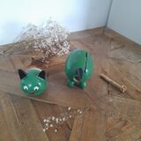Piggy bank wood cat