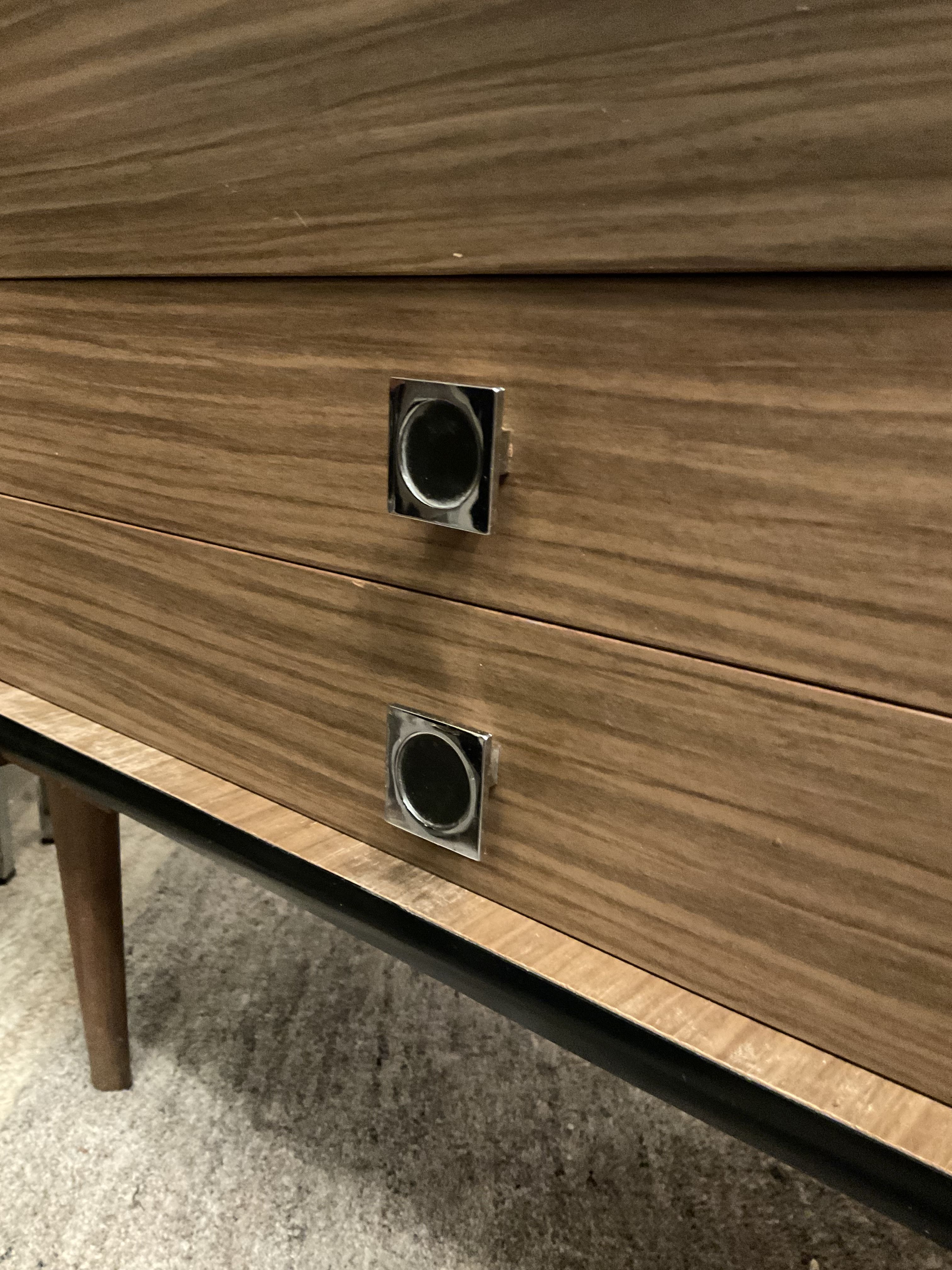 Meuble d’entrée vintage en formica années 70