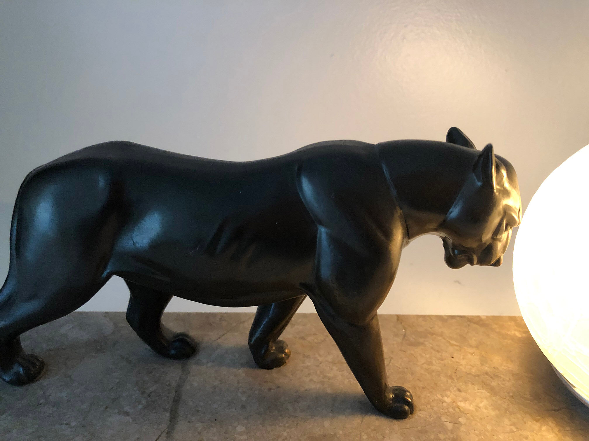 Panther lamp art deco