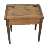 former schoolboy desk with felling and his porcelain inkwell